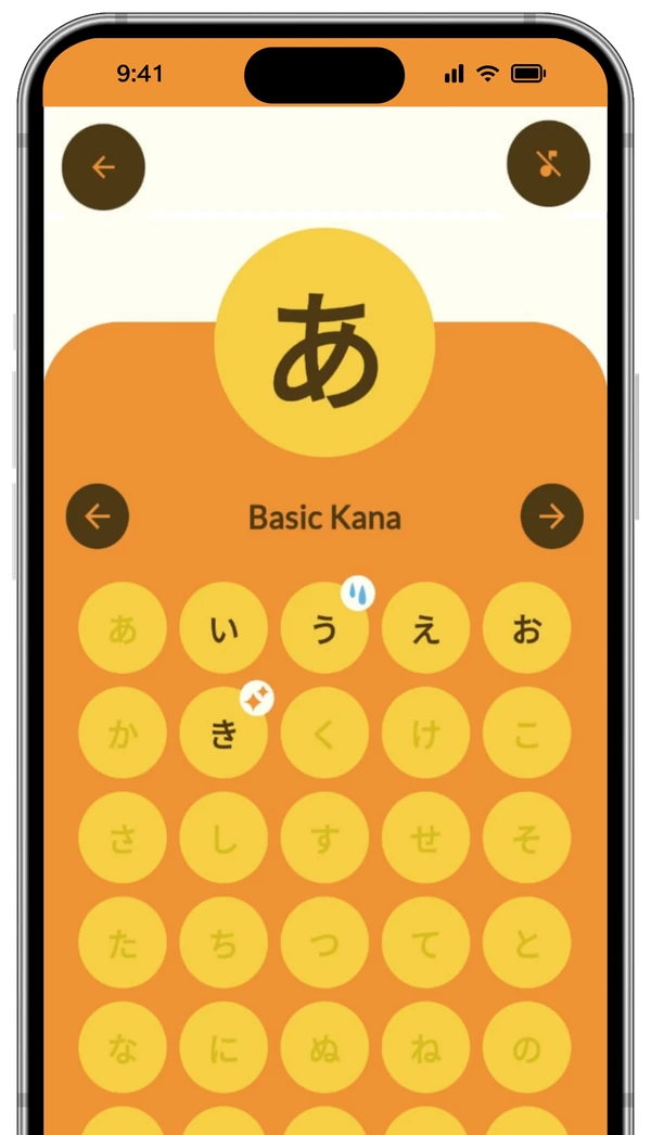 Kanana screenshot: Track Characters
